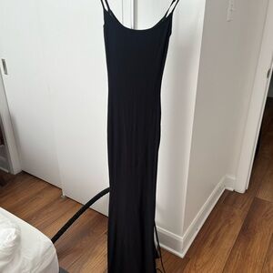 SKIMS Elegant Black Maxi Dress
